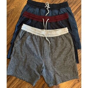 LOT OF 3 ❗️Marine Layer Weekend Sport Shorts Mens Medium 7" Gray Blue Sweat
